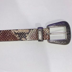 ECOTE METAL TIPPED BOHO LEATHER BELT